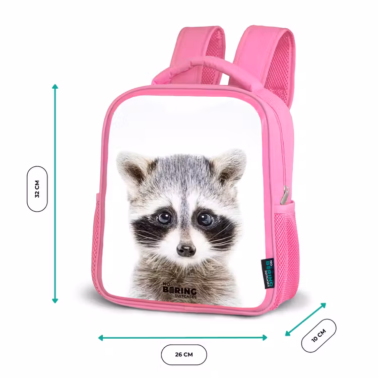 Kinderrucksack - Rosa - Rachid Waschbär — 2