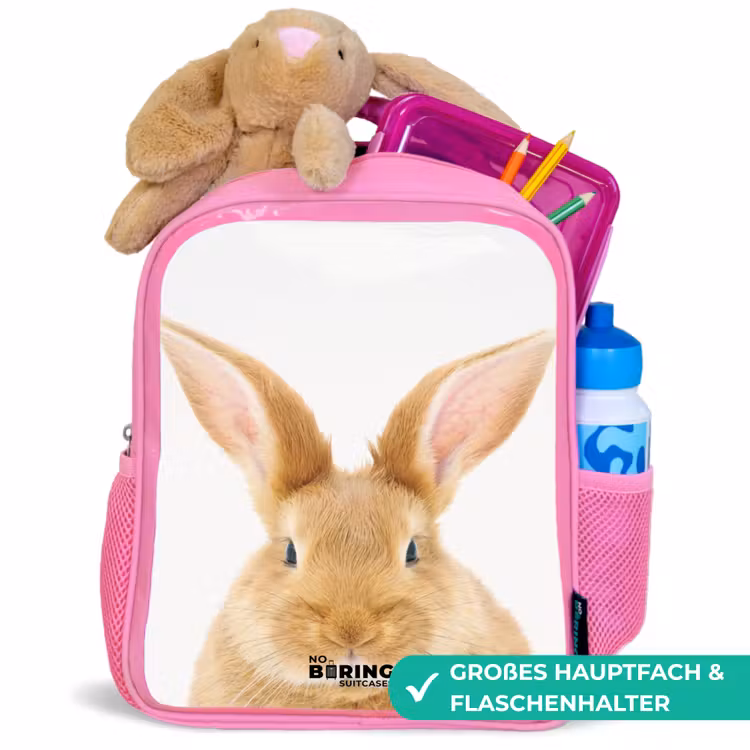 Kinderrucksack - Rosa - Schnupfen mit befriedigtem Kopf — 3