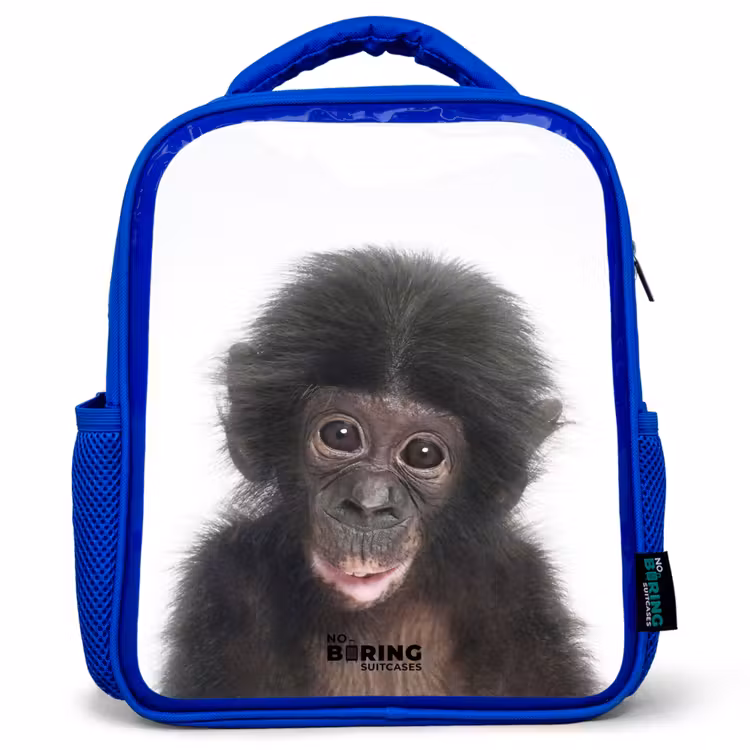 Kinderrucksack - Blau - Charlie Chimp — 1