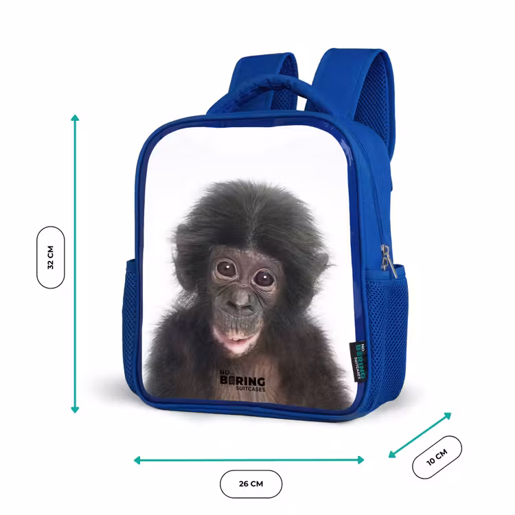 Kinderrucksack - Blau - Charlie Chimp — 6