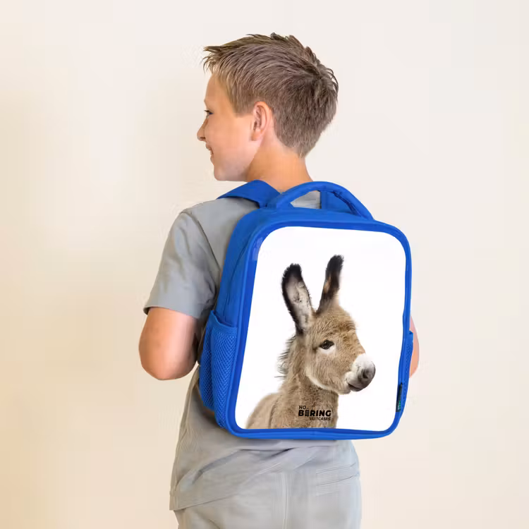 Kinderrucksack - Blau - Eddy Esel — 2