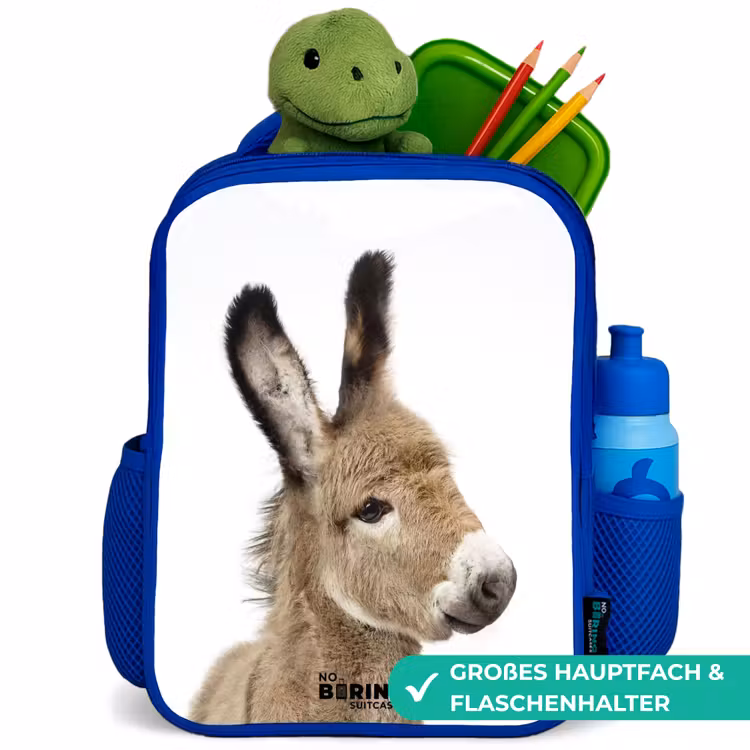 Kinderrucksack - Blau - Eddy Esel — 3