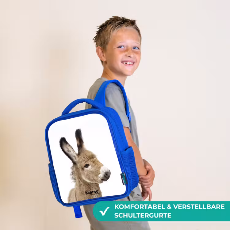 Kinderrucksack - Blau - Eddy Esel — 5