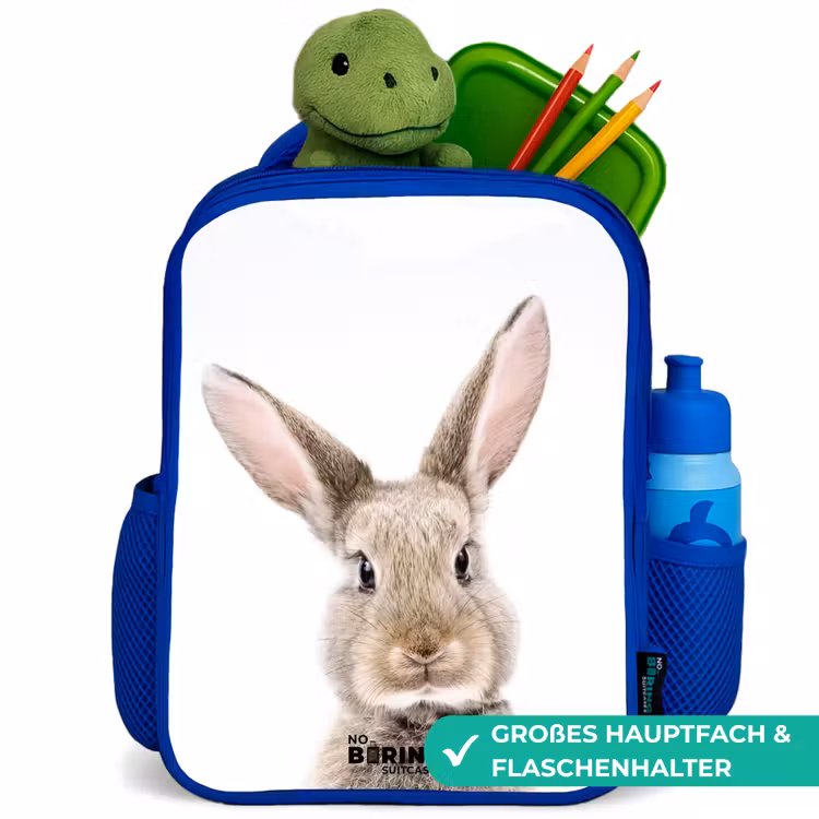 Kinderrucksack - Blau - Koen-Kaninchen — 3