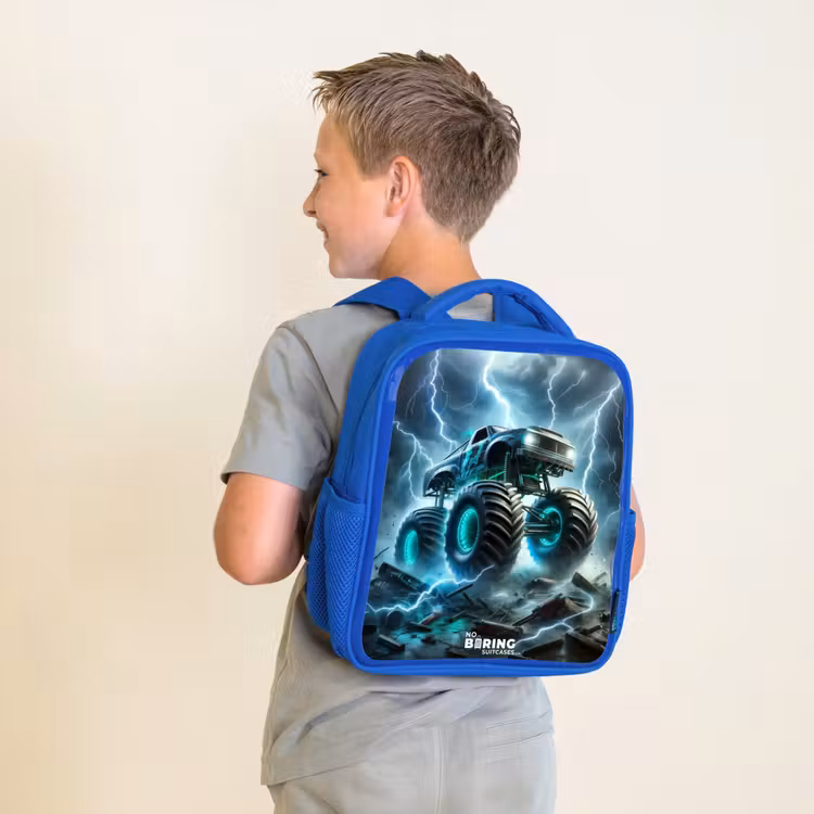 Kinderrucksack - Blau - Donner-Räder — 2