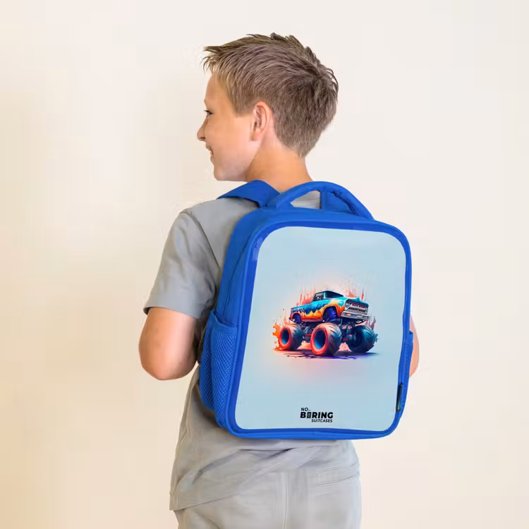 Kinderrucksack - Blau - Fierce Wheels — 2