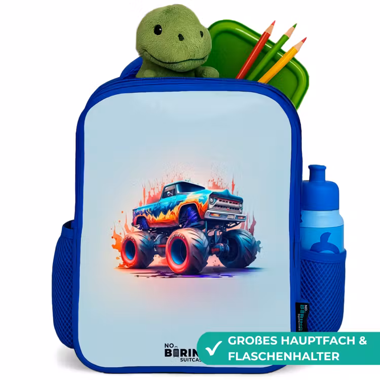 Kinderrucksack - Blau - Fierce Wheels — 3