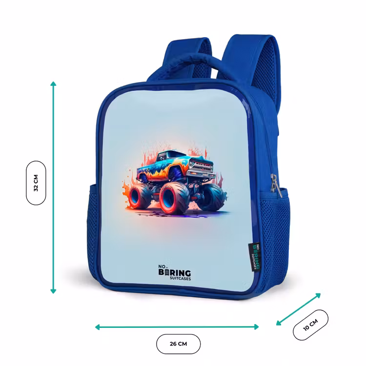 Kinderrucksack - Blau - Fierce Wheels — 6