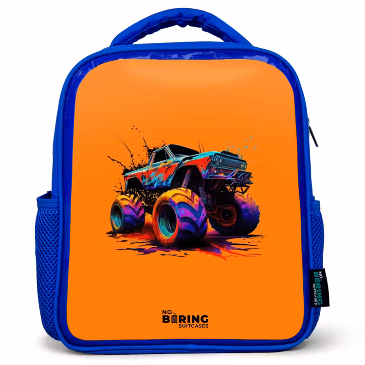 Kinderrucksack - Blau - Regenbogen-Räder — 1