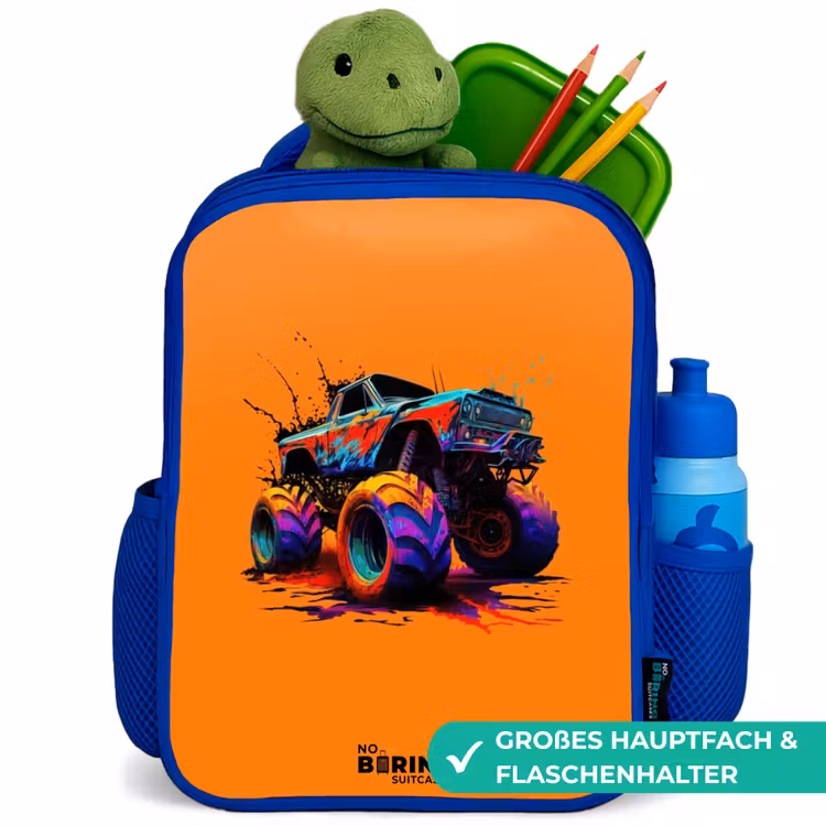 Kinderrucksack - Blau - Regenbogen-Räder — 3