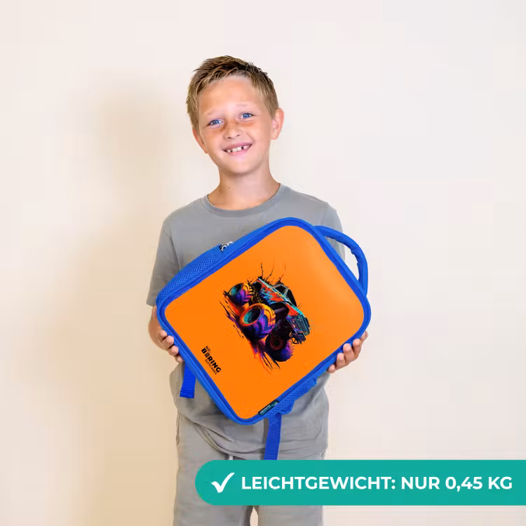 Kinderrucksack - Blau - Regenbogen-Räder — 4