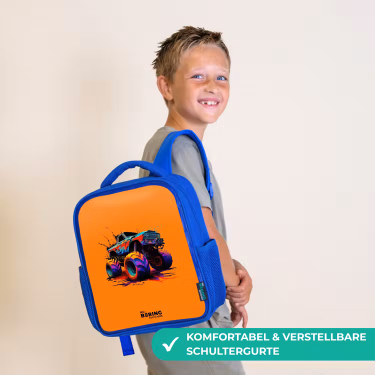 Kinderrucksack - Blau - Regenbogen-Räder — 5