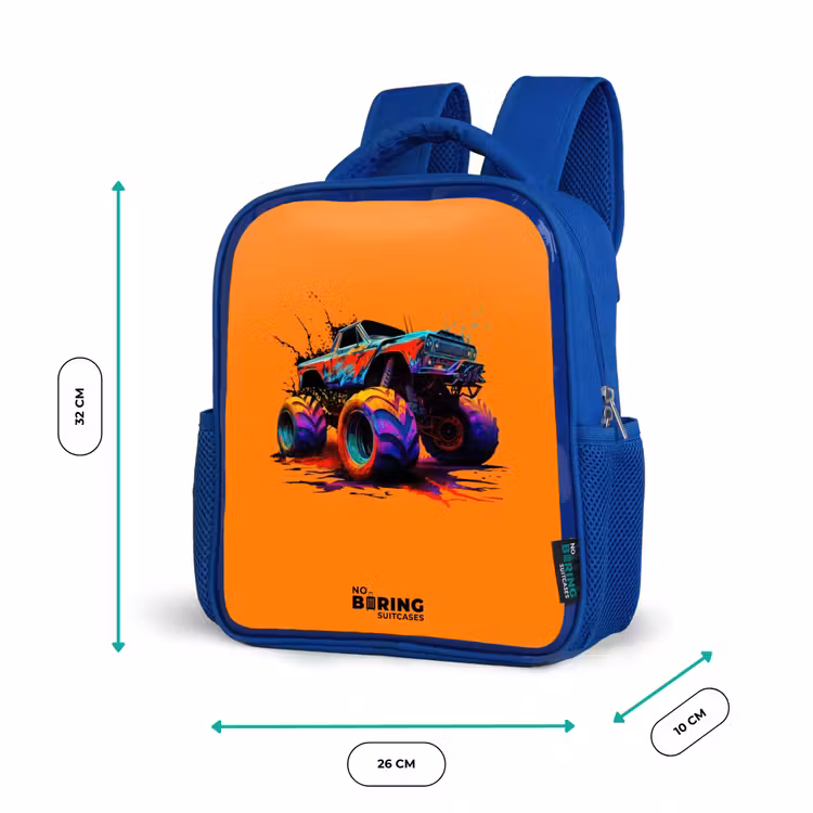 Kinderrucksack - Blau - Regenbogen-Räder — 6