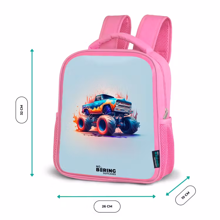 Kinderrucksack - Rosa - Fierce Wheels — 2