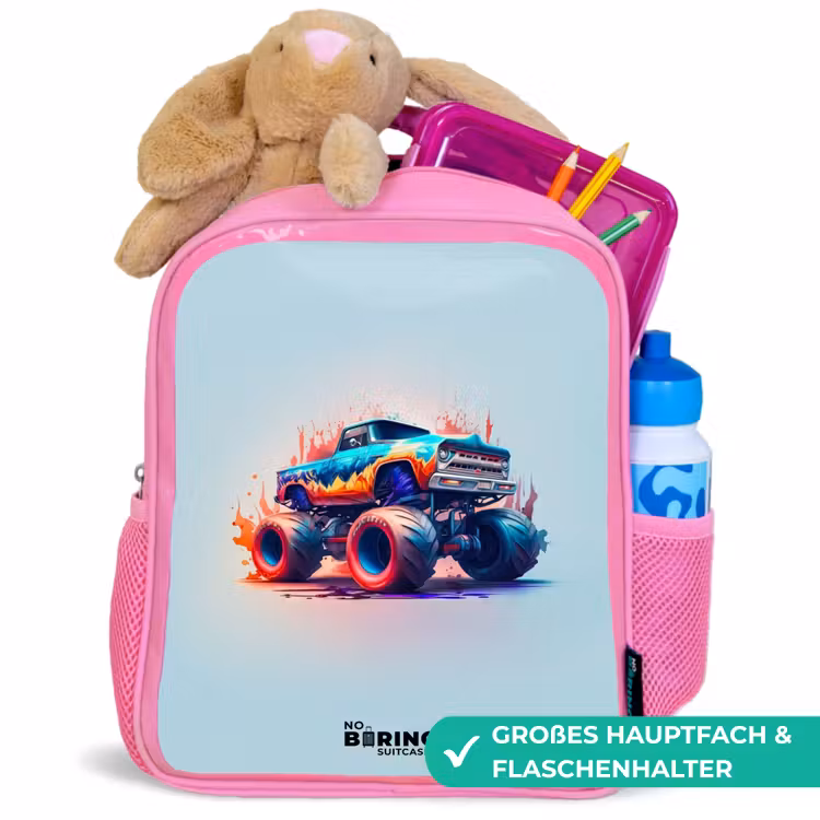 Kinderrucksack - Rosa - Fierce Wheels — 3