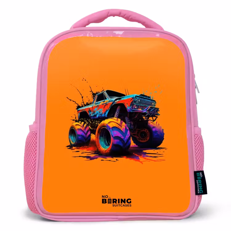 Kinderrucksack - Rosa - Regenbogen-Räder — 1