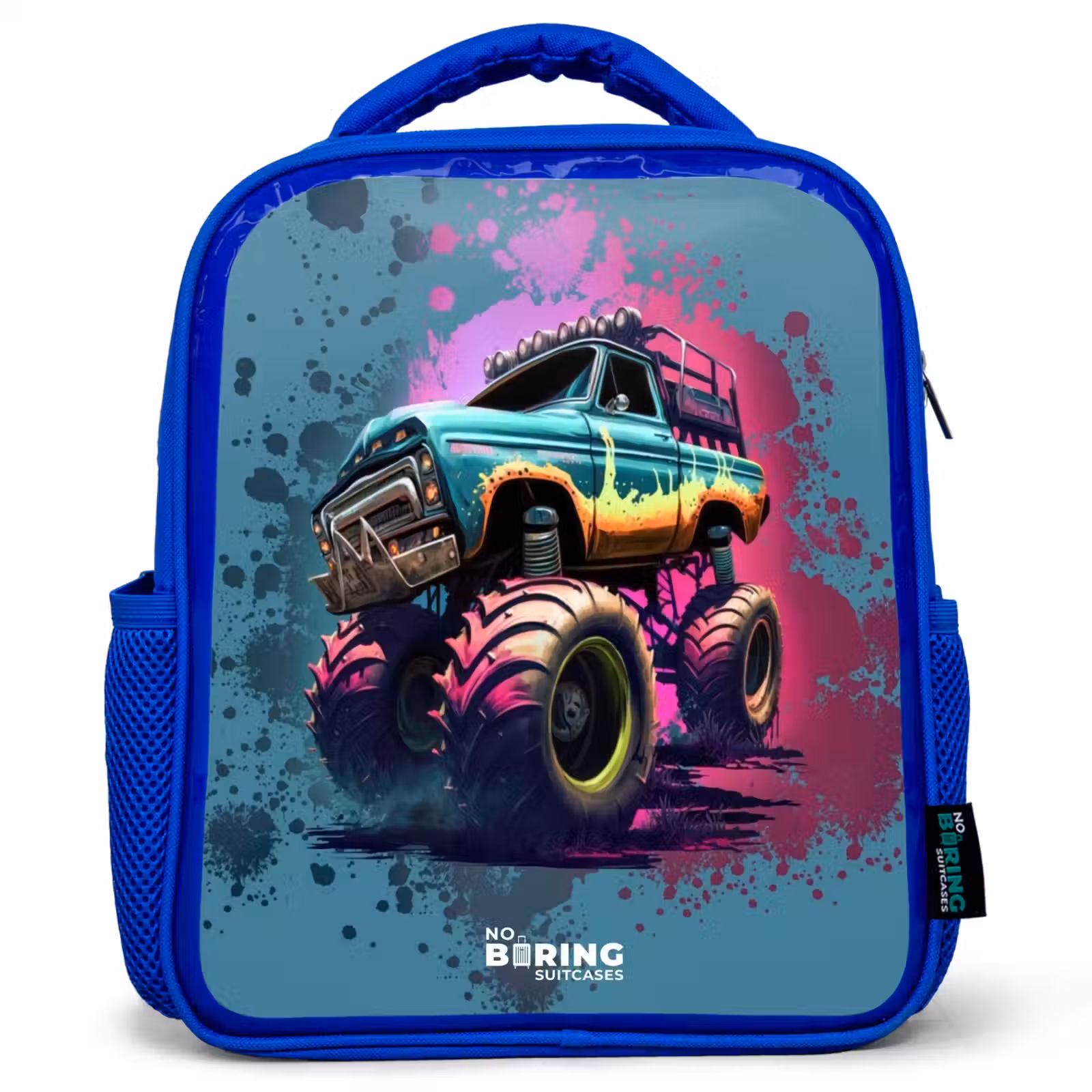 Kinderrucksack - Blau - Monster-Räder — 1