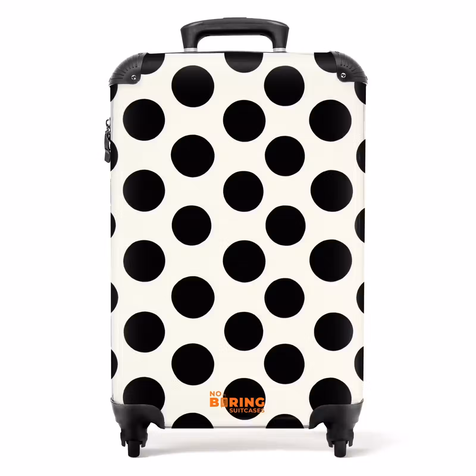 Koffer - Klassisch - Polka dots - Schwarz — 1