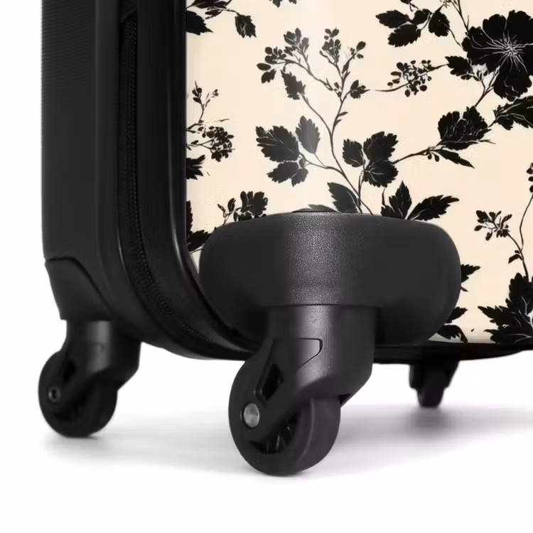 Koffer - Blumen - Muster - Schwarz — 7