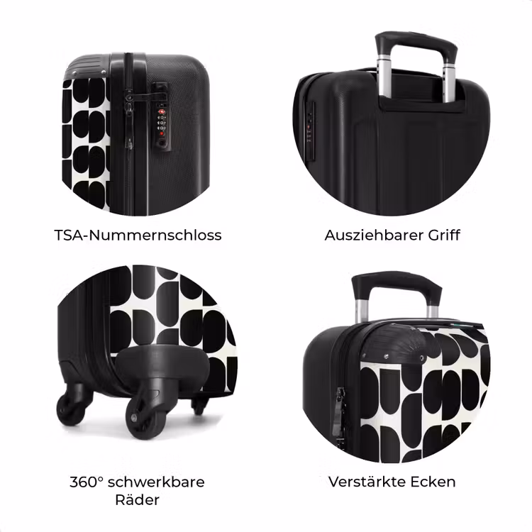Koffer - Modern - Gemustert - Schwarz — 8