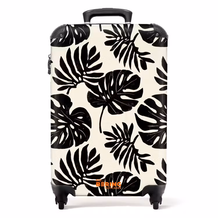 Koffer - Modern - Monstera - Schwarz — 1