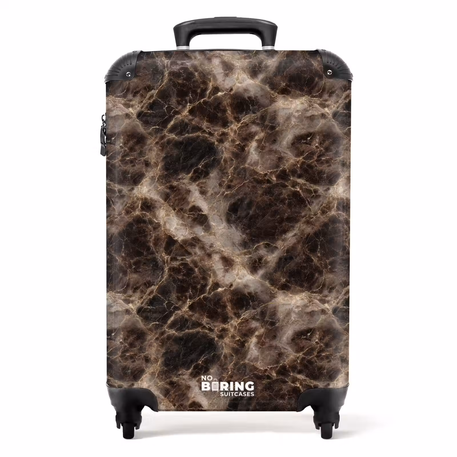 Koffer - Braun - Gold - Marmor — 1