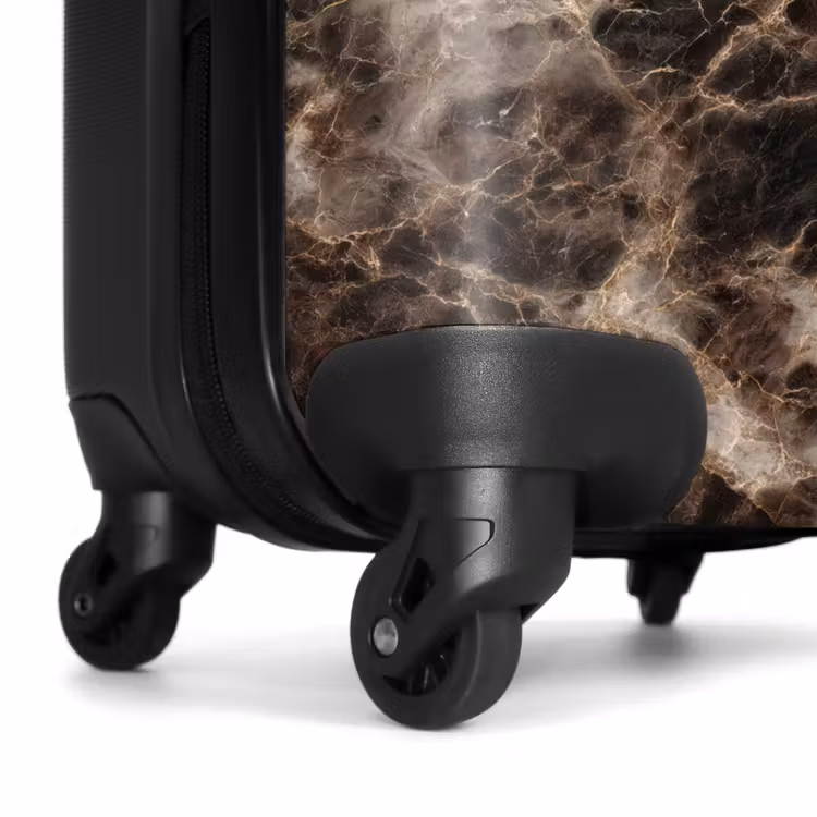 Koffer - Braun - Gold - Marmor — 7