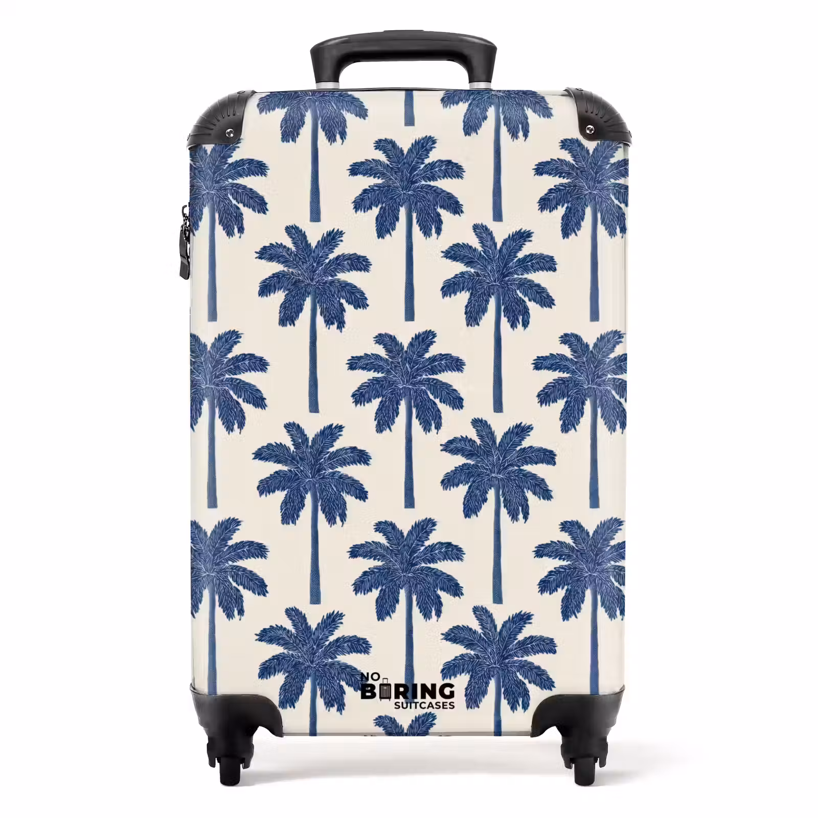 Koffer - Symmetrisch - Palme - Blau — 1