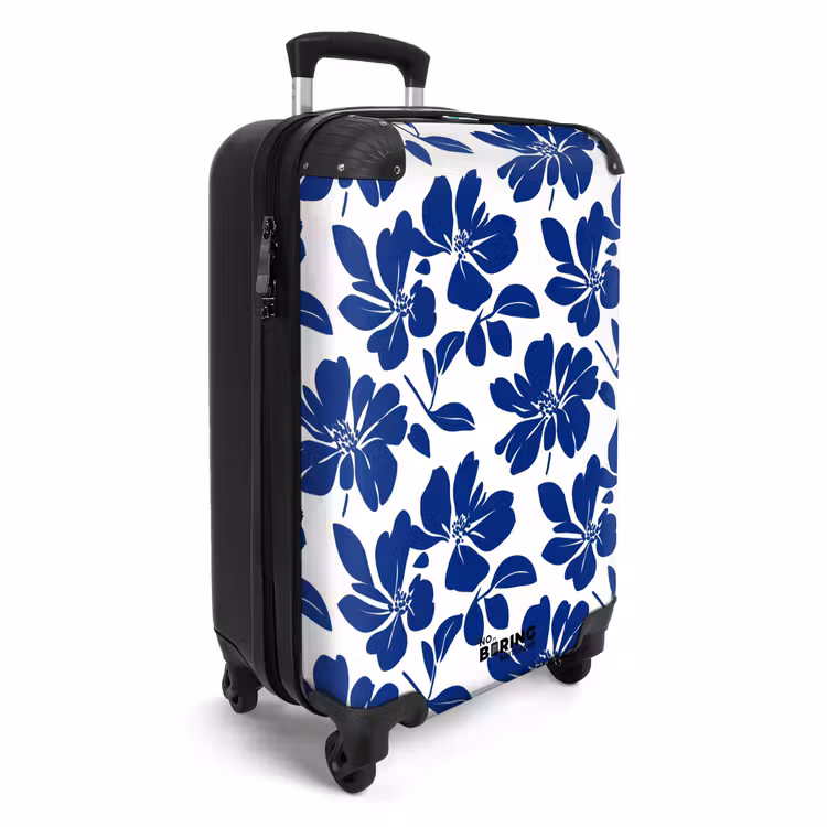 Koffer - Floral - Modern - Blau — 2
