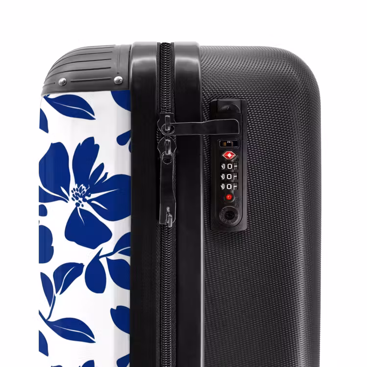 Koffer - Floral - Modern - Blau — 6