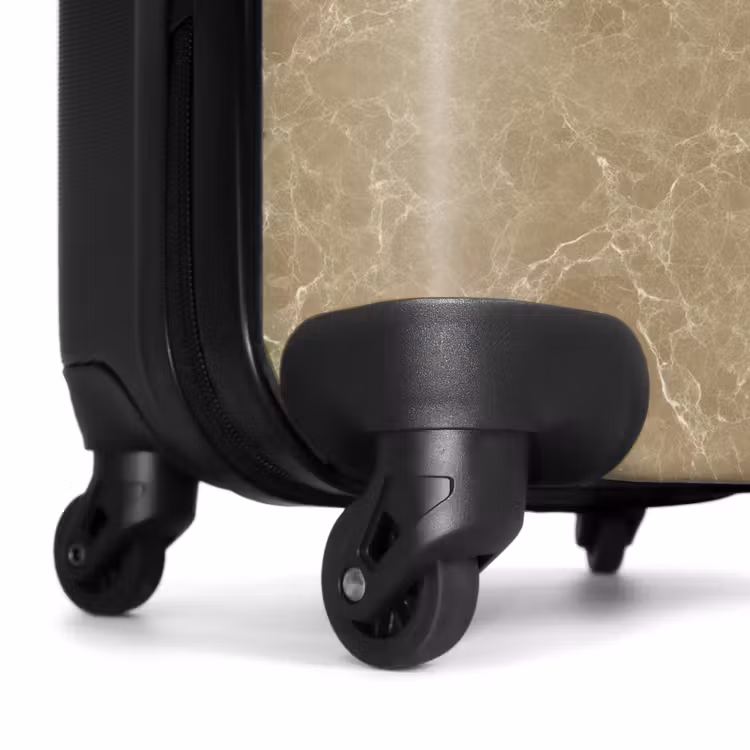 Koffer - Hellbeige - Maserung - Marmor — 7