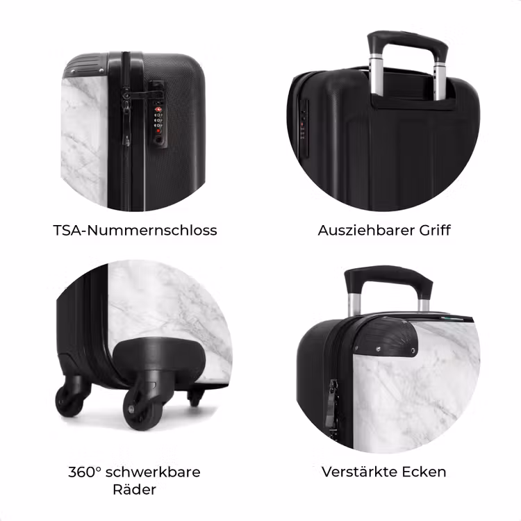 Koffer - Klassisch - Marmor - Grau — 8