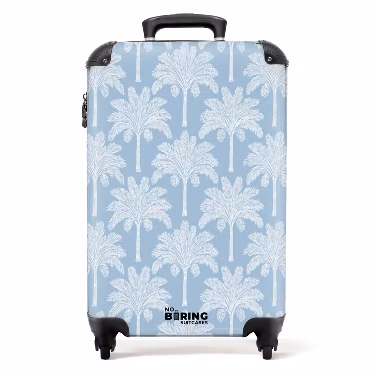 Koffer - Palme - Modern - Blau — 1
