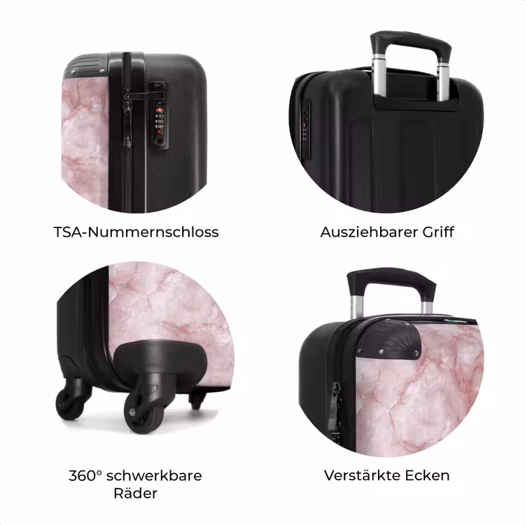Koffer - Rosa - Quarzmarmor - Adern — 8
