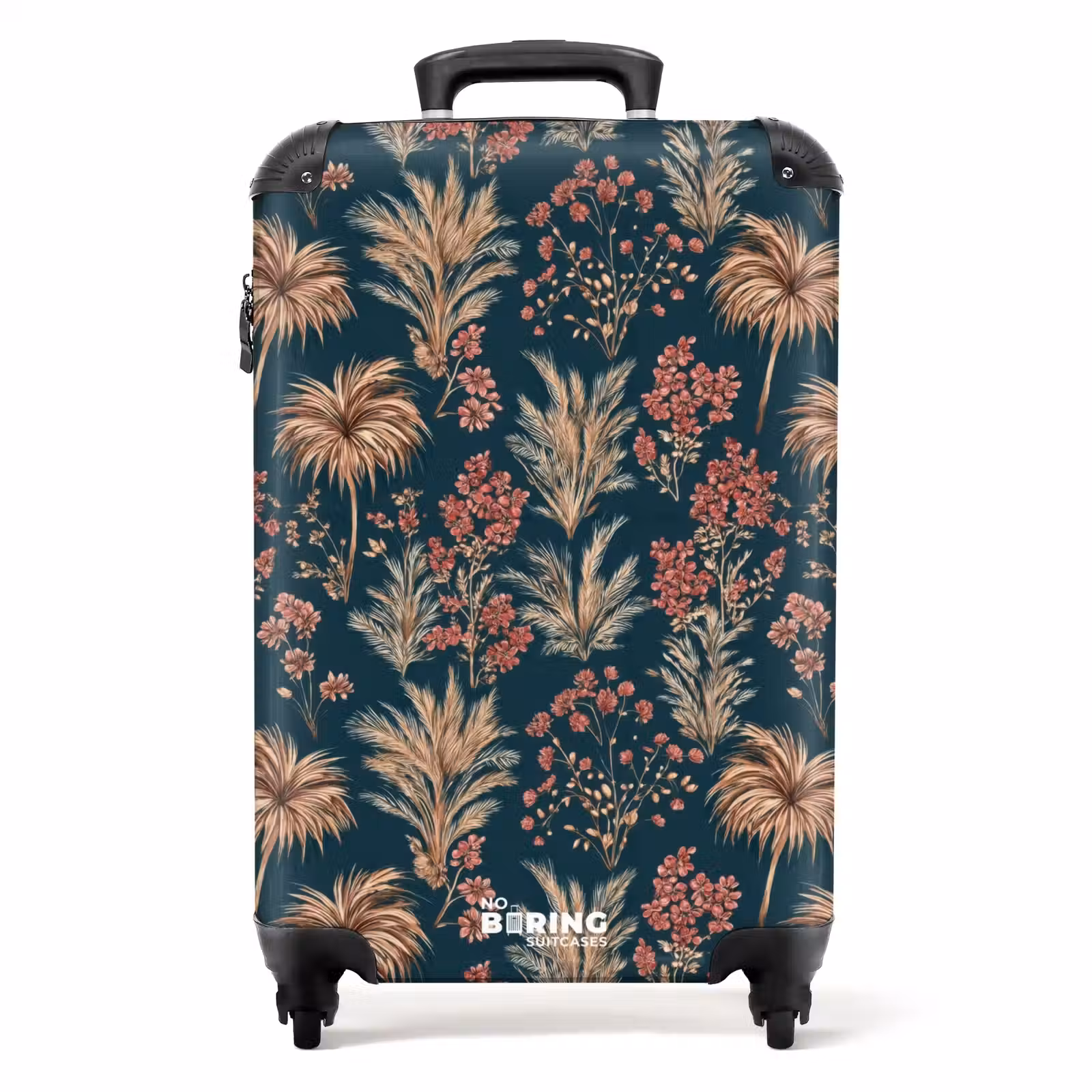 Koffer - Botanisch - Muster - Blau — 1