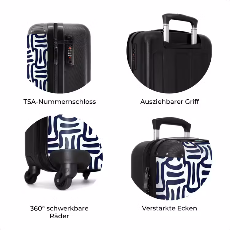 Koffer - Abstrakt - Modern - Blau — 8