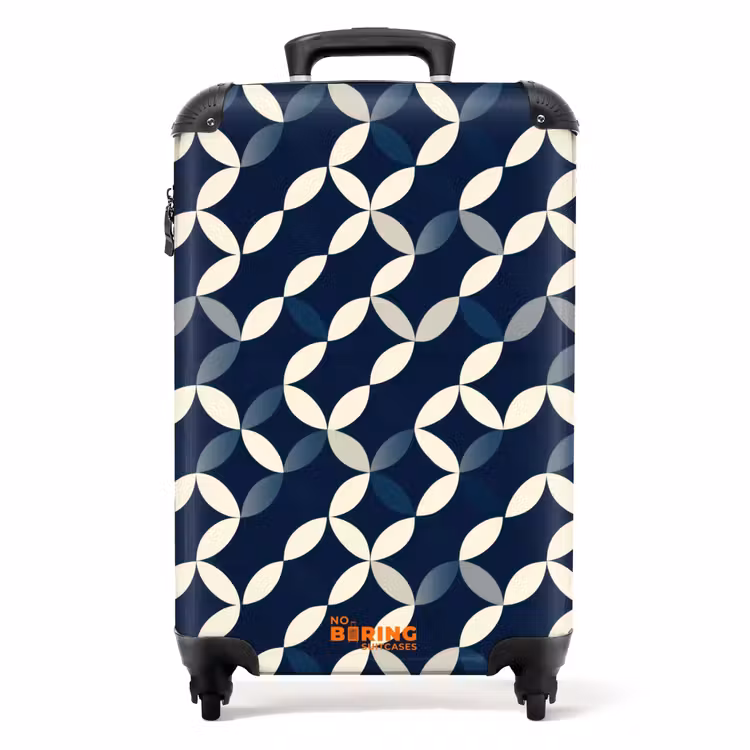 Koffer - Abstrakt - Muster - Blau — 1