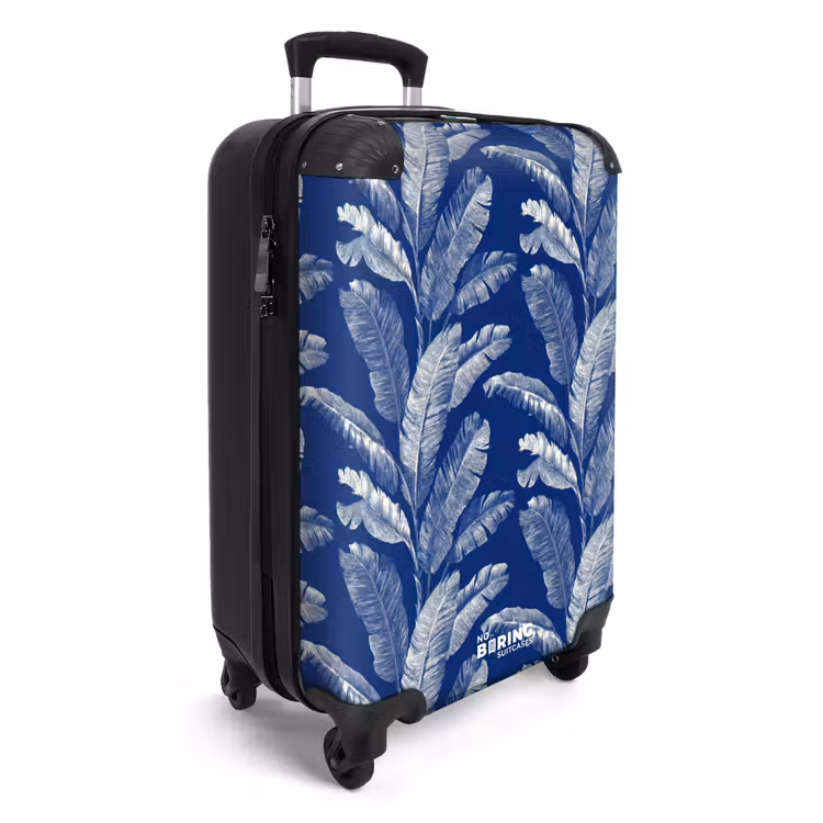 Koffer - Blatt - Palme - Blau — 2