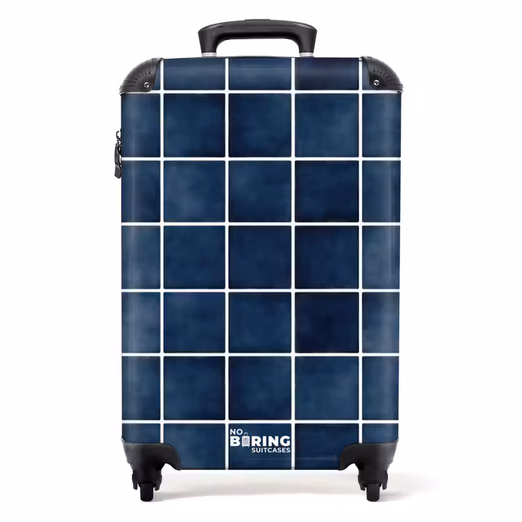 Koffer - Fliese - Modern - Blau — 1