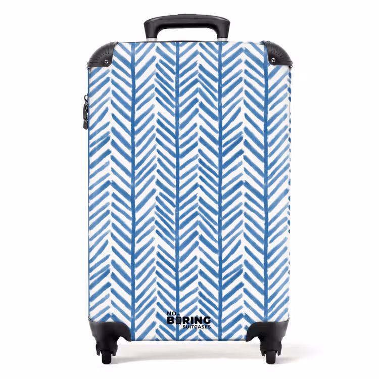 Koffer - Muster - Gestreift - Blau — 1