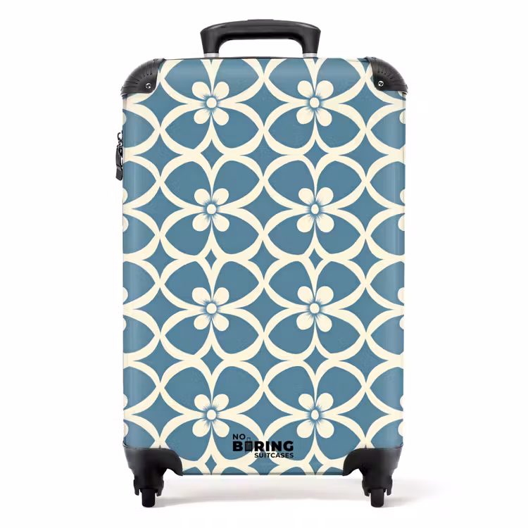 Koffer - Muster - Symmetrisch - Blau — 1