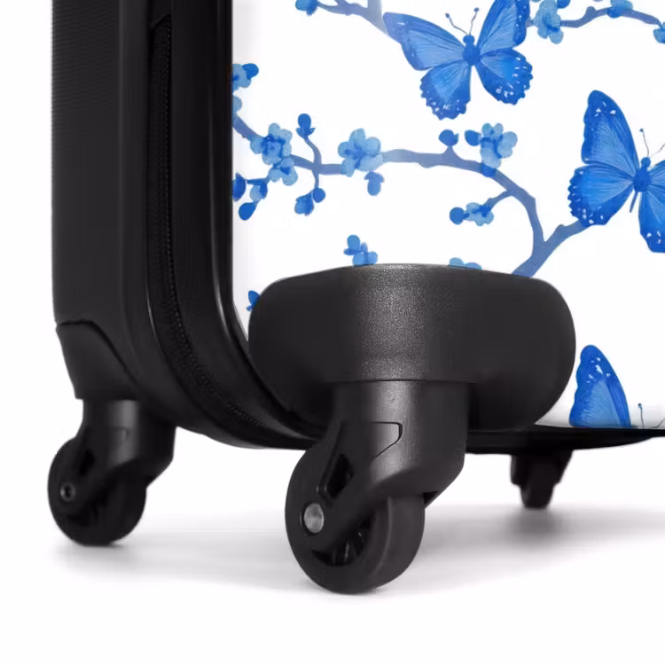 Koffer - Schmetterling - Blumen - Blau — 7