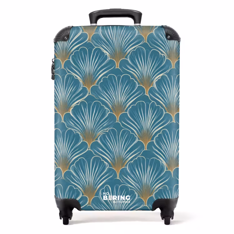 Koffer - Symmetrisch - Muster - Blau — 1