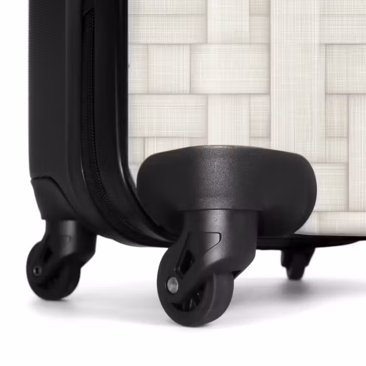 Koffer - Flechtwerk - Streifen - Beige — 7