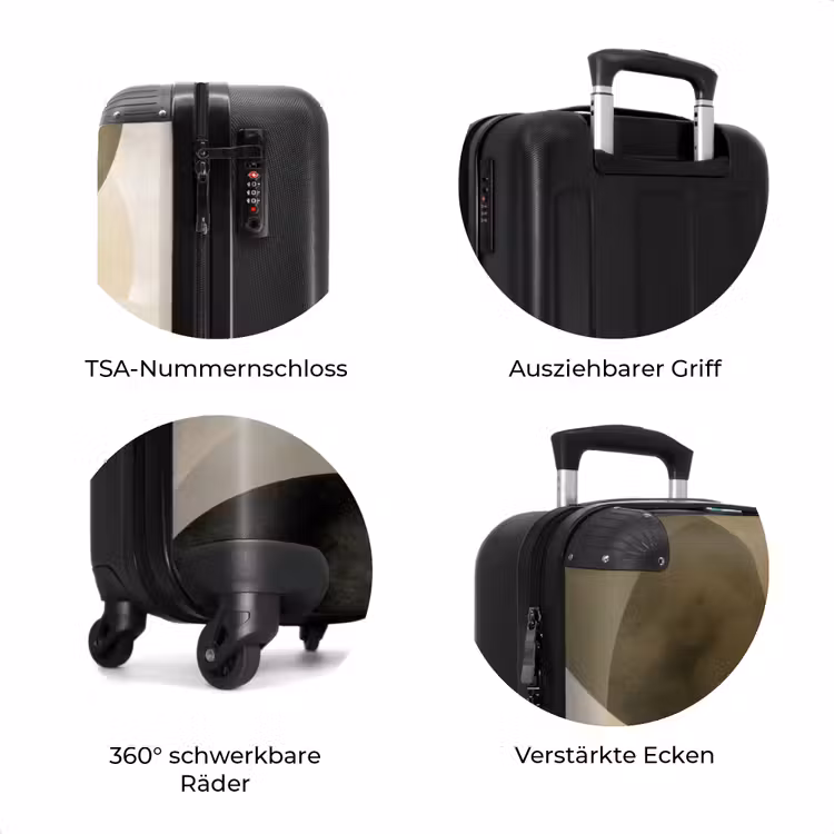 Koffer - Flugzeuge - Abstrakt - Beige - Kreise — 8