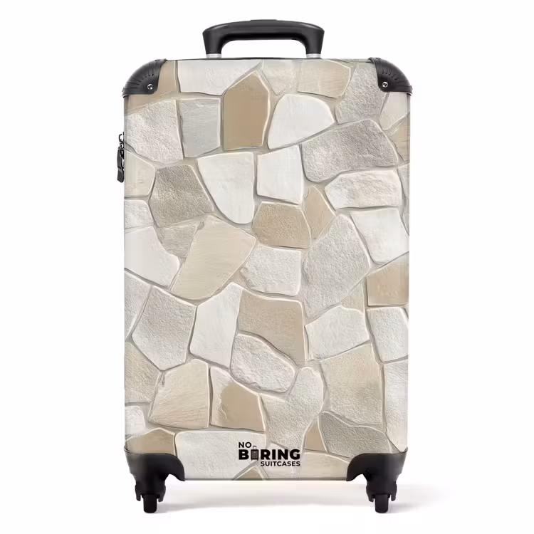Koffer - Mosaik - Steine - Beige — 1