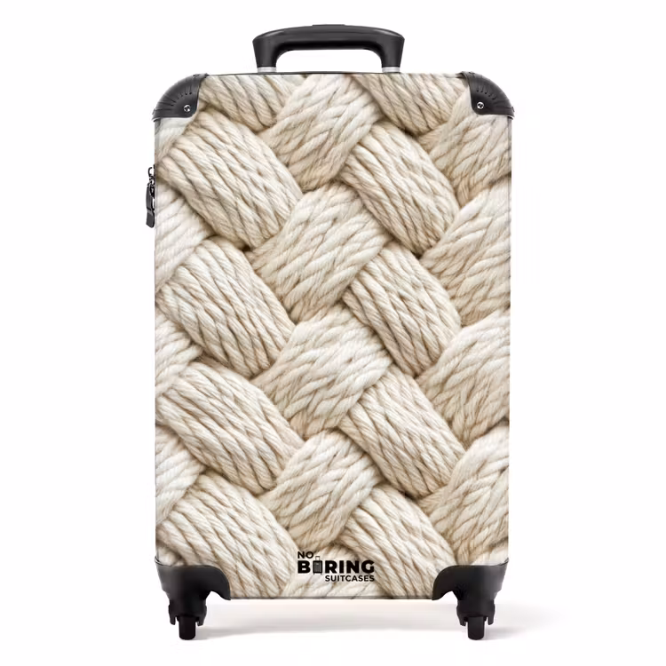 Koffer - Seil - Gestrickt - Beige — 1