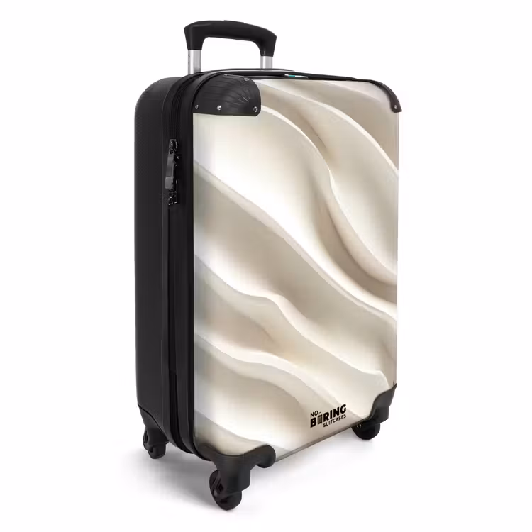 Koffer - Diagonal - Wellen - Creme — 2