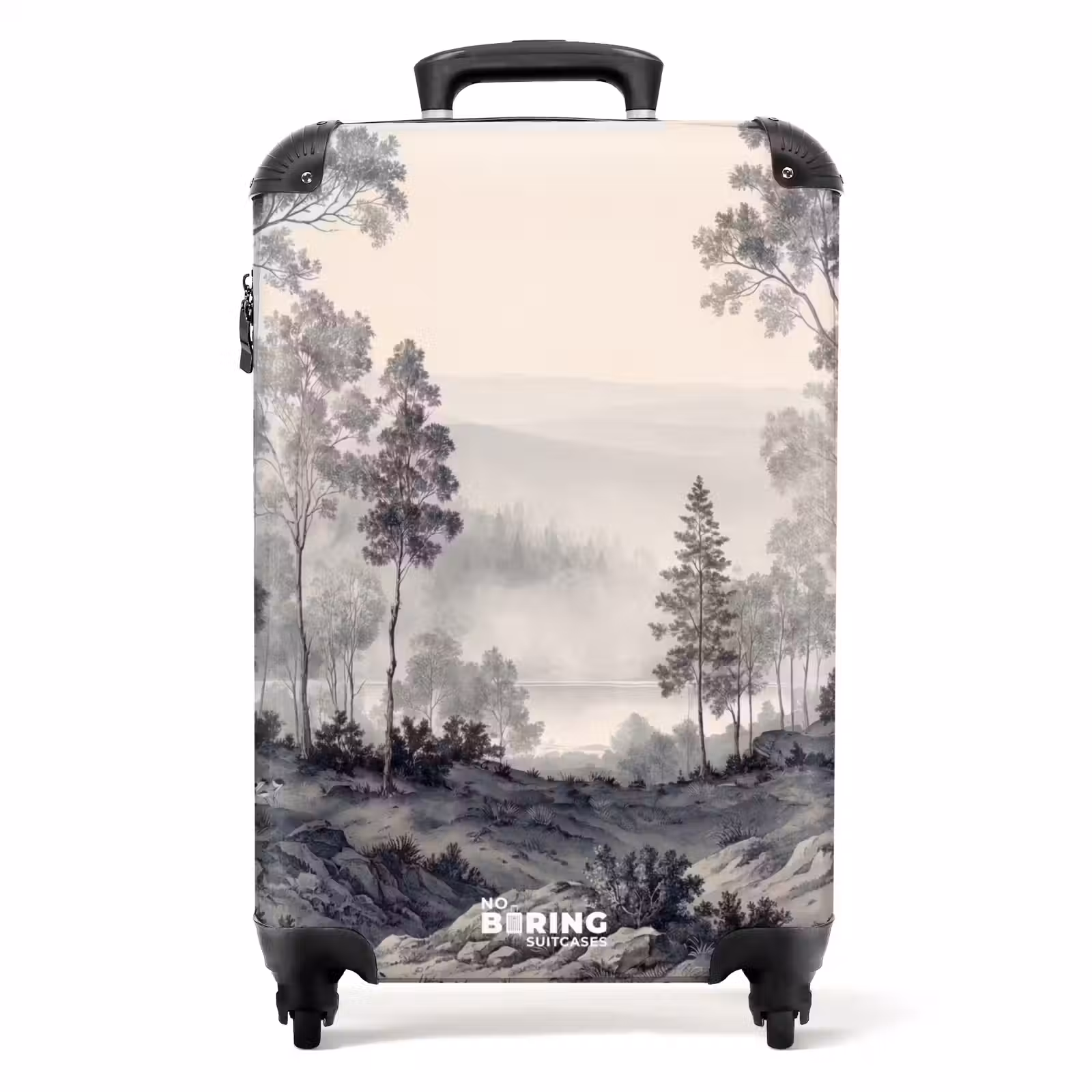 Koffer - Neblig - Berglandschaft - Illustration — 1