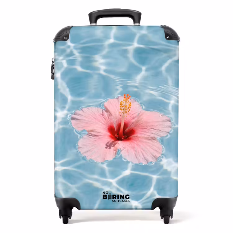 Koffer - Hibiskus - Wasser - Rosa — 1